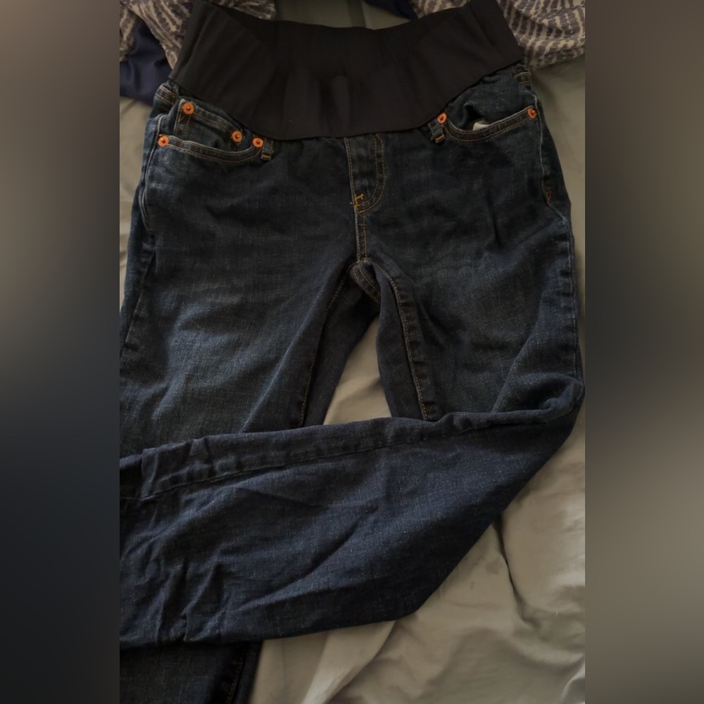 GAP Maternity Dark Blue Best Girlfriend Jeans
